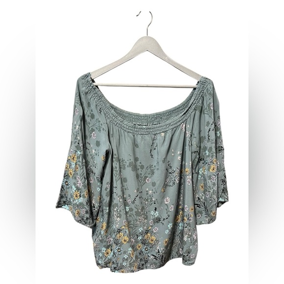 Maurices Floral Print Off-Shoulder Blouse – Size XL - Picture 2 of 5